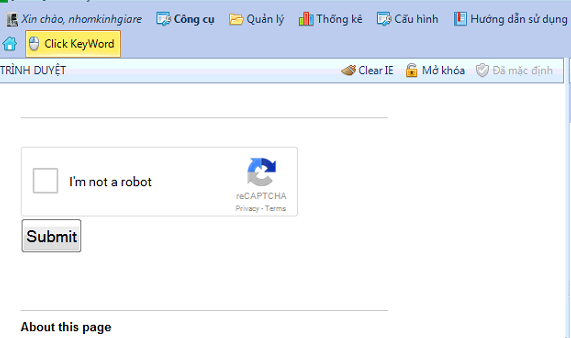 Hướng dẫn khắc phục lỗi Click Keyword dính Captcha