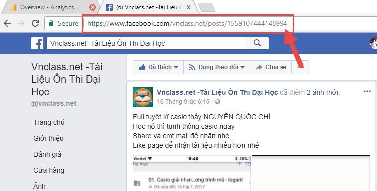 Lọc email từ bình luận facebook
