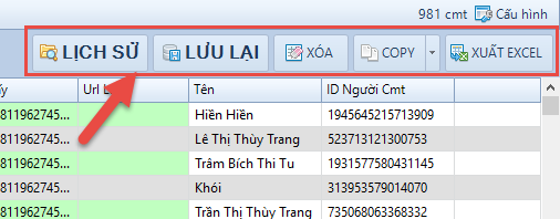 Lọc email từ bình luận facebook