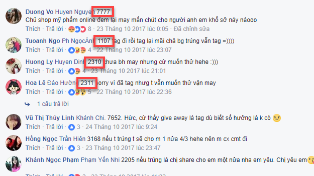 Lọc một cụm từ trong tất cả bình luận Facebook