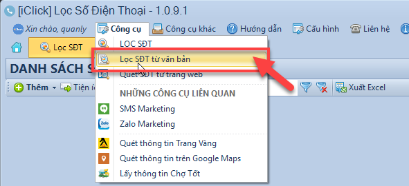 Lọc số điện thoại từ text