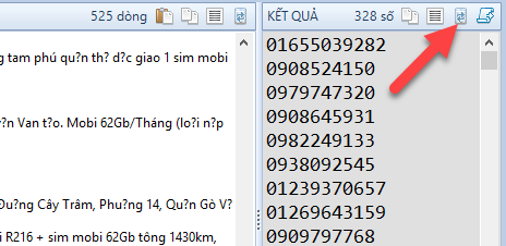 Lọc số điện thoại từ text