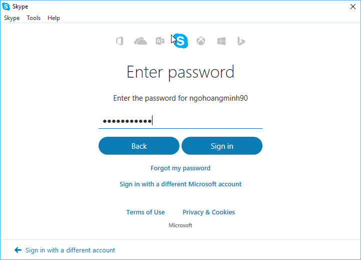 Lỗi mở Skype Marketing