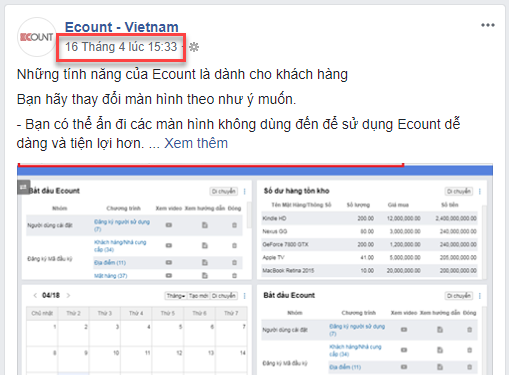 Lin bài đăng được tài trợ trên Facebook
