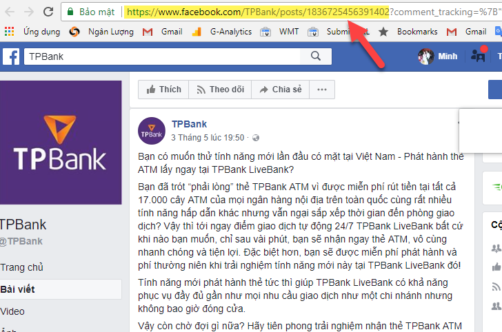 Lin bài đăng được tài trợ trên Facebook