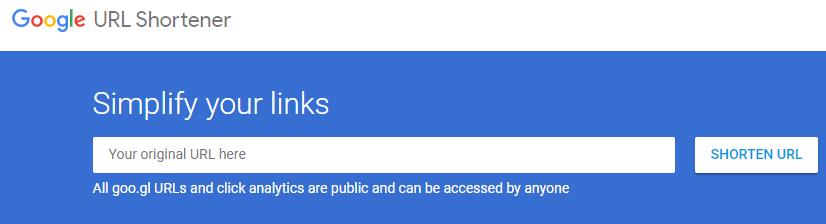 Link rút gọn Google