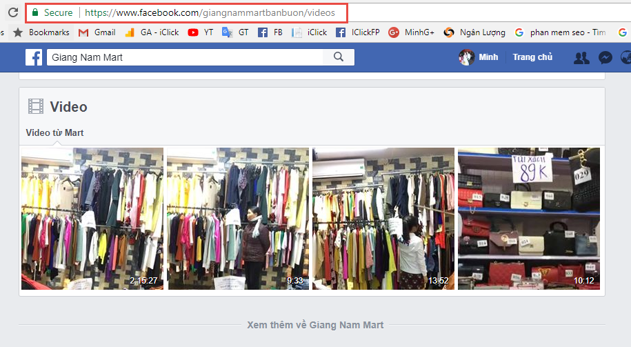 Link video livestream Facebook