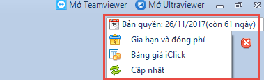 Mua bản quyền, thanh toán, nâng cấp, gia hạn iClick