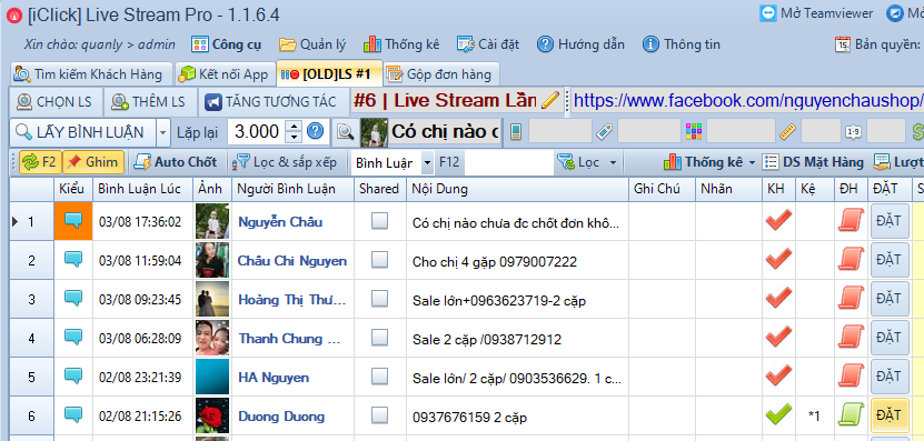Cập nhật phiên bản 1.1.6.4 phần mềm LiveStream Pro