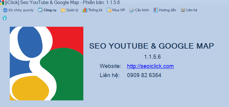 Nâng cấp phần mềm Seo Youtube Google Maps phiên bản 1.1.5.6
