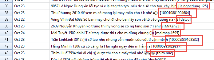 Nâng cấp get comment Facebook
