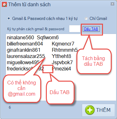 Nâng cấp phần mềm Gmail Checker
