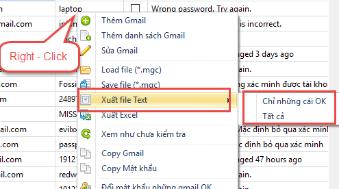 Nâng cấp phần mềm Gmail Checker