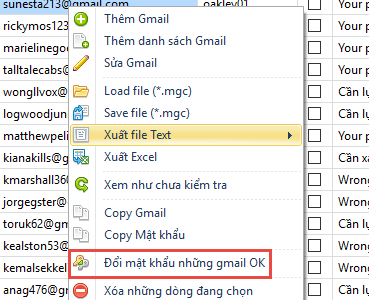 Nâng cấp phần mềm Gmail Checker