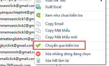 Nâng cấp phần mềm Gmail Checker