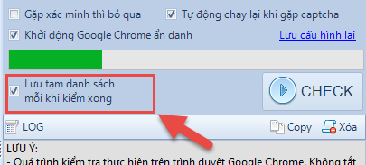 Nâng cấp phần mềm Gmail Checker