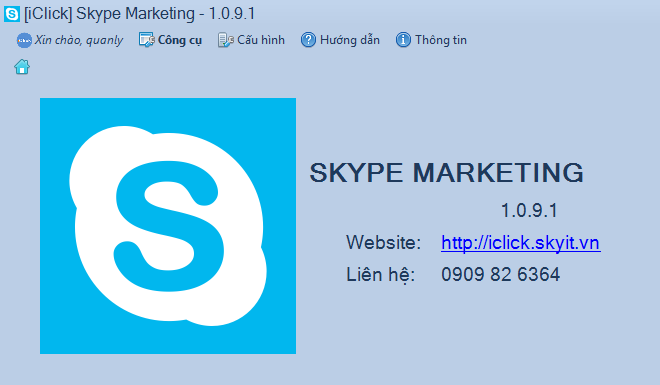 Cập nhật phần mềm Skype Marketing phiên bản 1.0.9.1