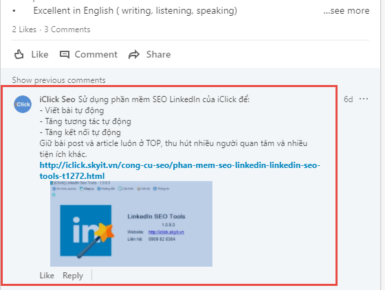 Nâng cấp phần mềm SEO LinkedIn phiên bản 1.0.9.4