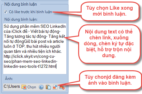 Hướng dẫn bình luận ngẫu nhiên bài viết Linkedin