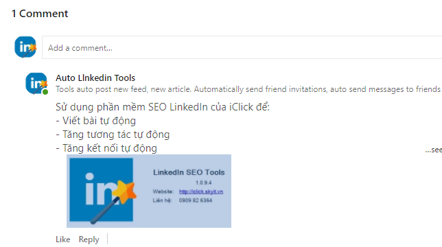 Nâng cấp phần mềm SEO LinkedIn phiên bản 1.0.9.4
