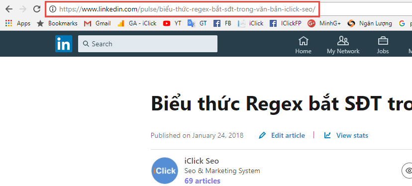 Cách lấy link bài viết LinkedIn