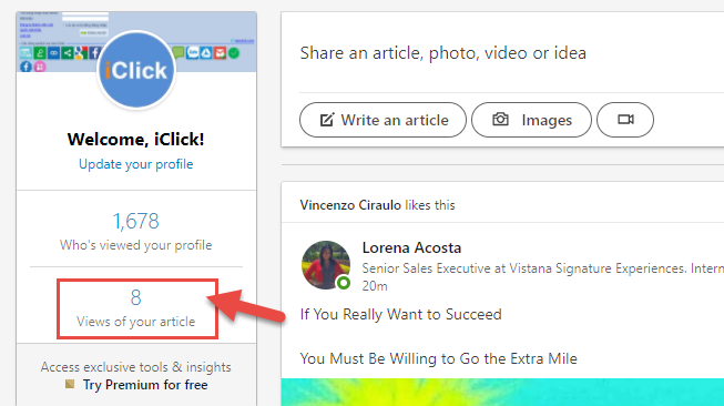 Cách lấy link bài viết LinkedIn