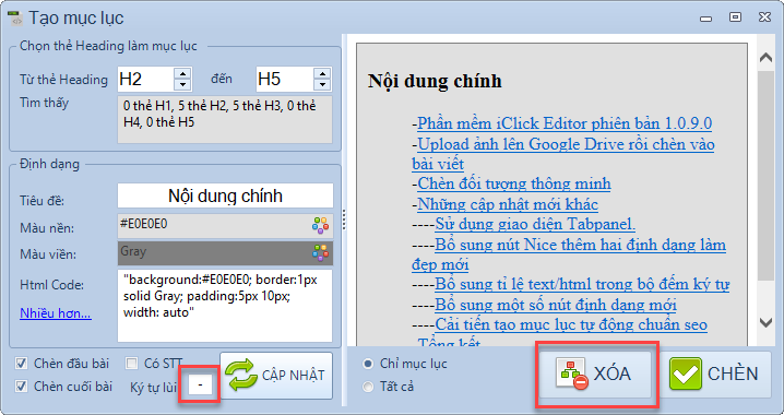 Nâng cấp phần mềm viết bài chuẩn SEO iClick
