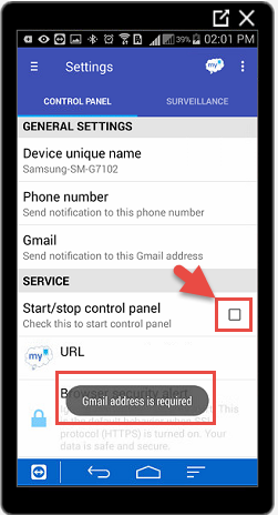 ứng dụng myMobit đòi Gmail