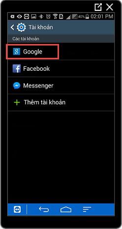 ứng dụng myMobit đòi Gmail
