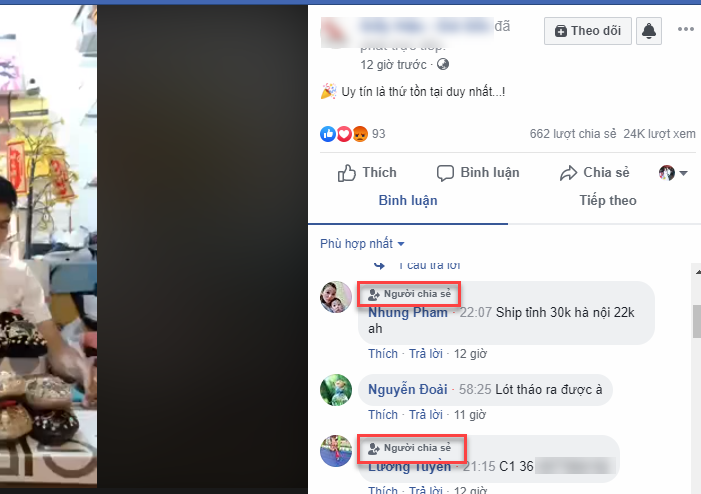 Bật tính năng huy hiệu trên fanpage để biết người chia sẻ