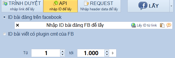 Những cách lấy bình luận Facebook