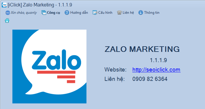 Nâng cấp phần mềm Zalo Marketing phiên bản 1.1.1.8