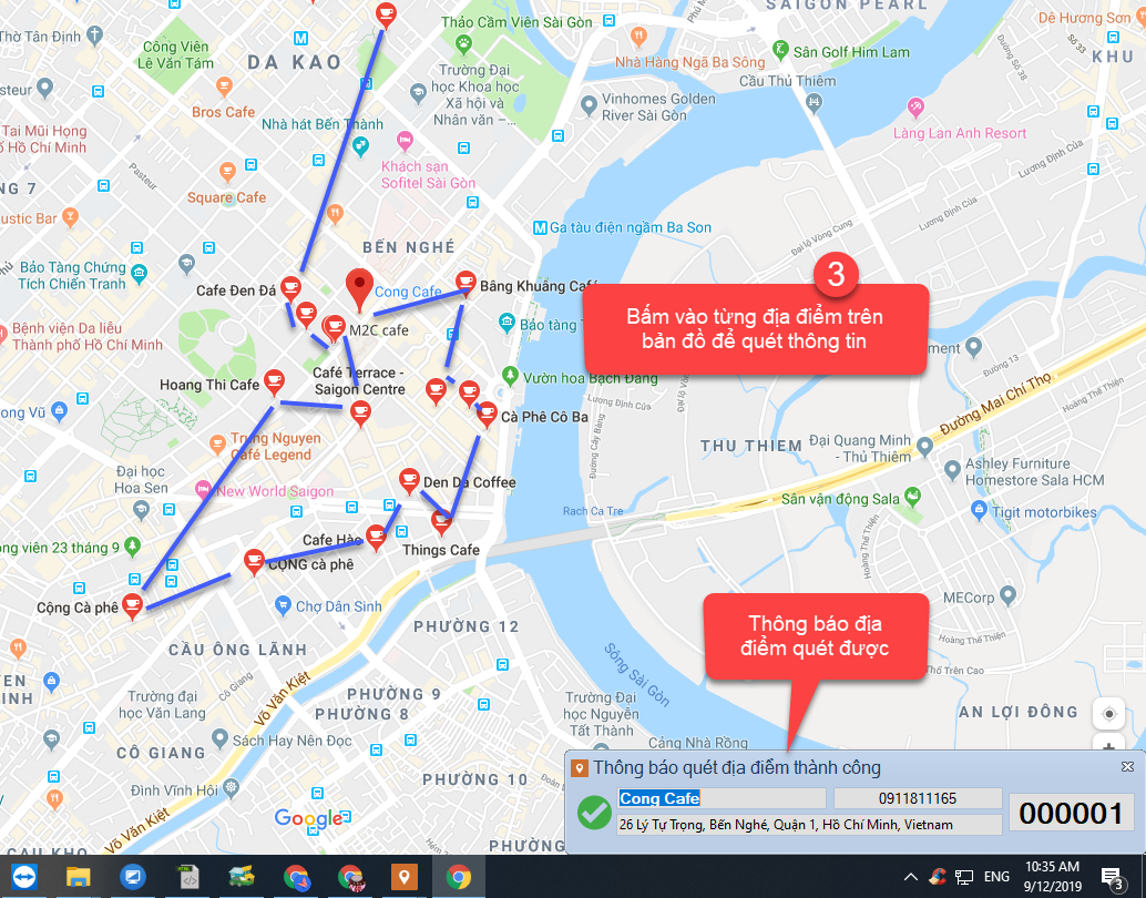 Thay đổi cách quét địa điểm Google Maps