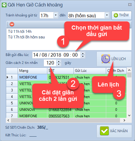 Nâng cấp phần mềm SMS Marketing phiên bản 1.0.9.8