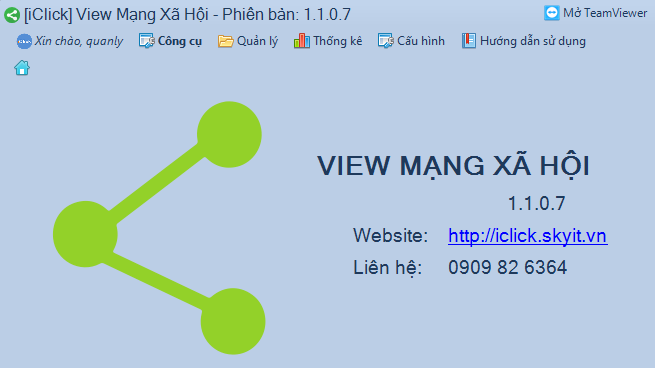 Nâng cấp phần mềm View Mạng Xã Hội phiên bản 1.1.0.7