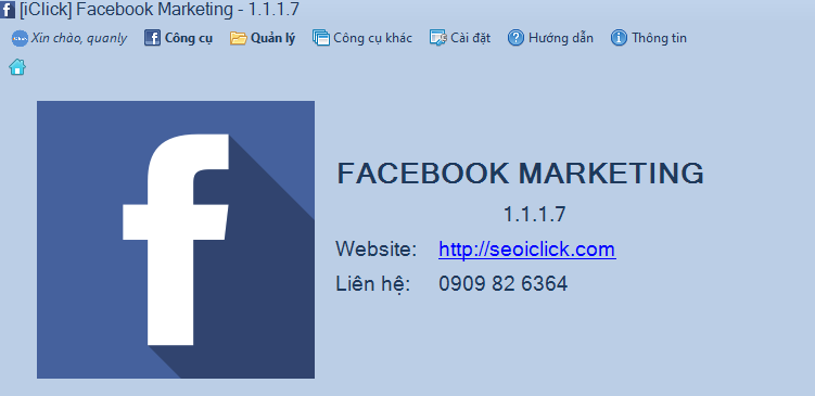 Phần mềm Facebook Marketing chính thức hoạt động