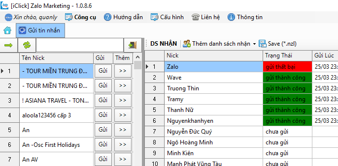 Phần mềm quảng cáo Zalo Marketing iClick
