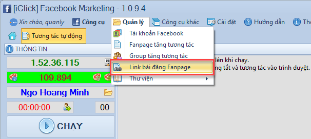 Phần mềm Facebook Marketing