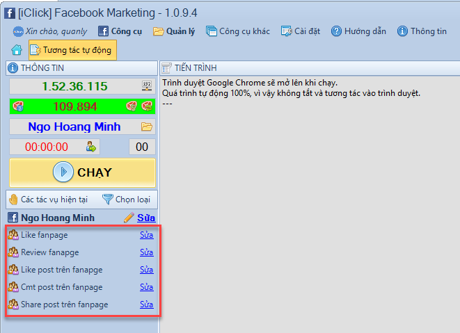 Phần mềm Facebook Marketing