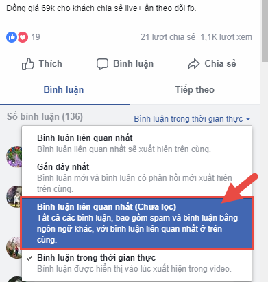 Phần mềm Get Comment Facebook iClick