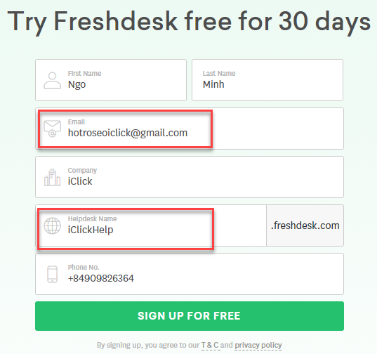 Phần mềm gửi email bằng Freshdesk