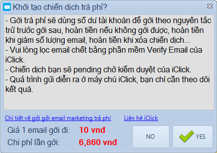 Phần mềm gửi email marketing iClick