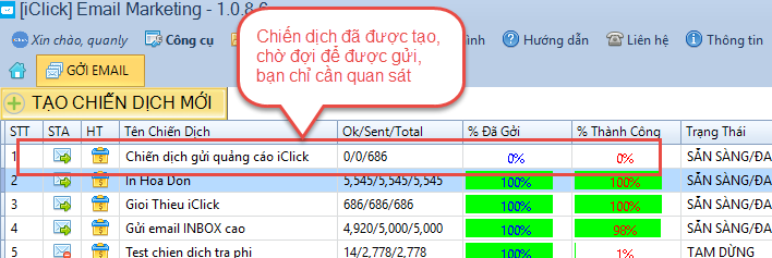 Phần mềm gửi email marketing iClick