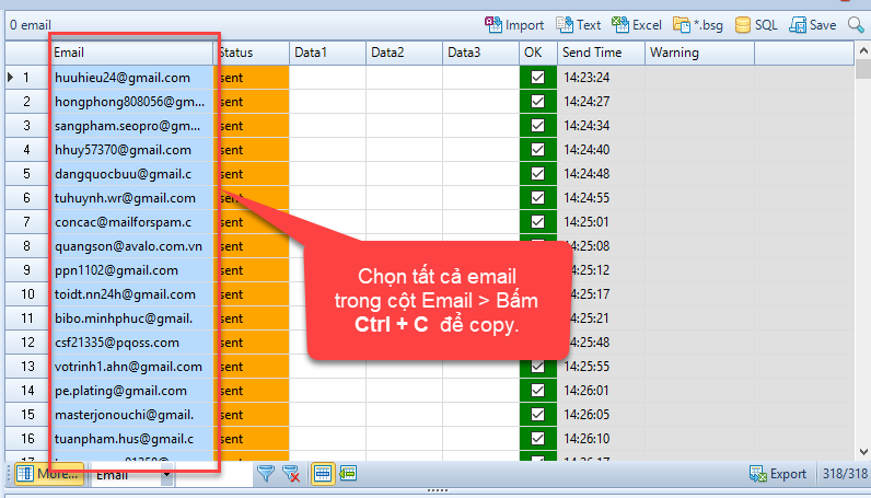 Phần mềm lọc email chết Verify Email iClick