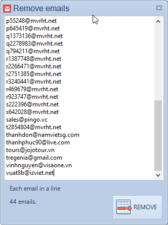 Phần mềm lọc email chết Verify Email iClick