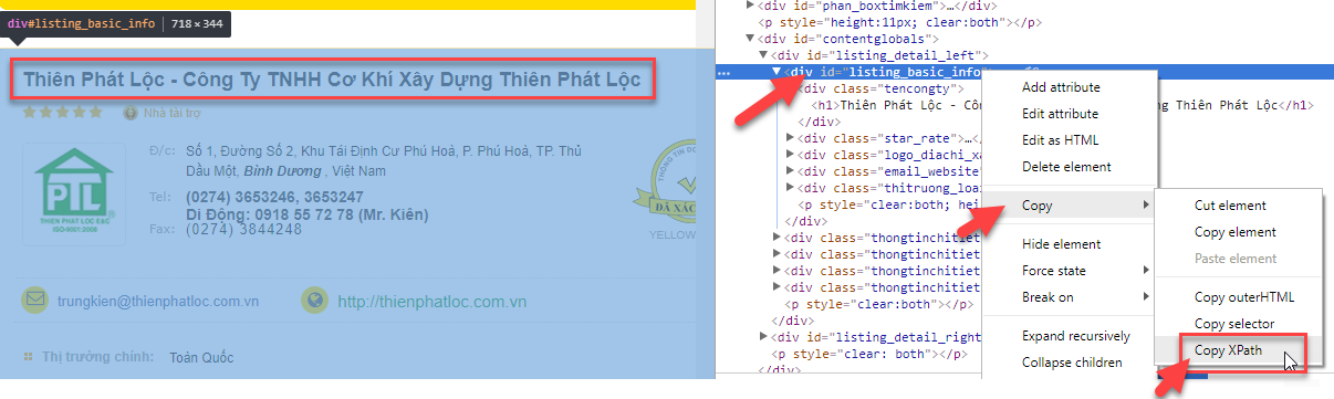 Phần mềm lấy dữ liệu Scan Web Pro