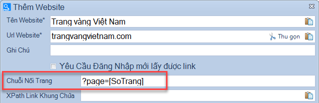 Phần mềm lấy dữ liệu từ website Scan Web Pro
