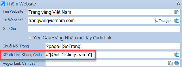 Phần mềm lấy dữ liệu từ website Scan Web Pro