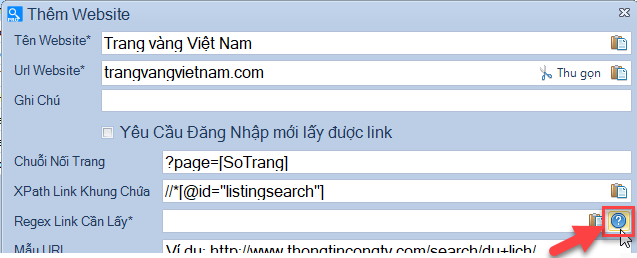 Phần mềm lấy dữ liệu từ website Scan Web Pro