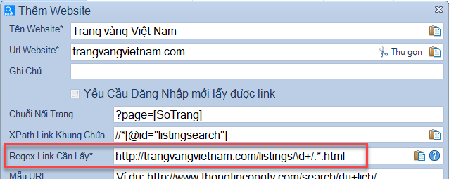 Phần mềm lấy dữ liệu từ website Scan Web Pro